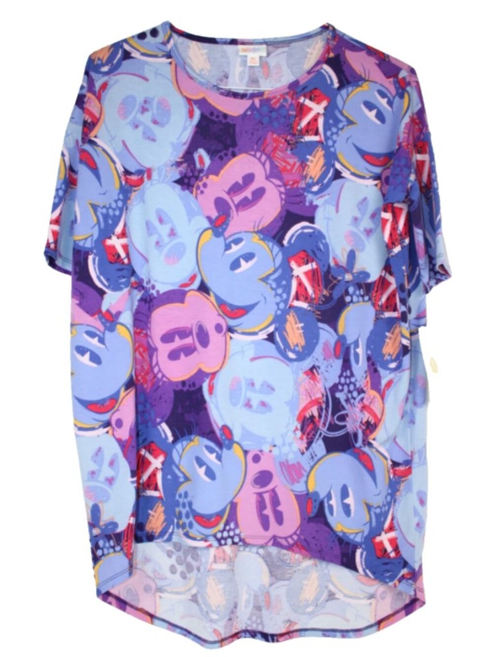 LuLaRoe IRMA T Shirt Women's Top Short Sleeves NWT XS Disney Mickey Minnie Mouse